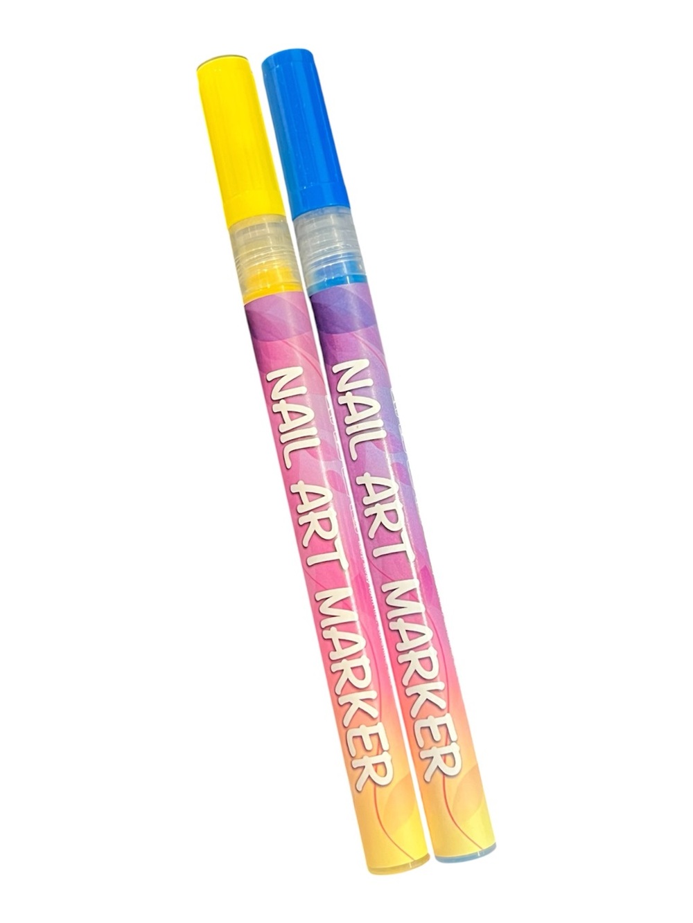 New DIY Nail Art Marker Pens - Blue & Yellow Duo
